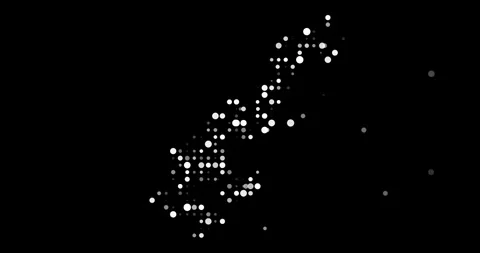 Animated Orbs from Periphery Creating Monaco Contour Map Graphic Stock Footage 318779783