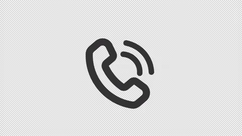 Animated outgoing call line ui icon Video stock 222035523