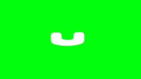 Animated outgoing call line ui icon. Dialling phone. Seamless loop 4k video Stock Footage 313378677