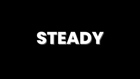 Animated overlay video of ready, steady &amp; start writing in white Stock Footage 288492633