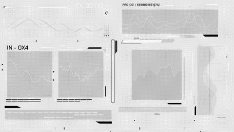 Animated pack of HUD elements for high-tech interface 스톡 동영상 297649512