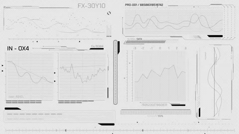 Animated pack of HUD elements for high-tech interface Stock Footage 304509288