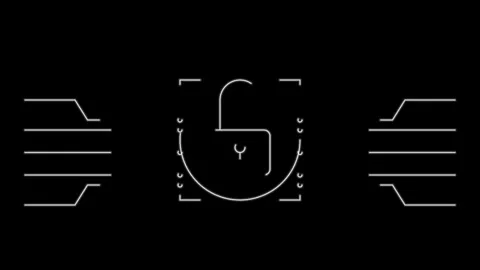 Animated Padlock Icon with Keyhole Opening and Locking Motion Vídeos de archivo 339399674