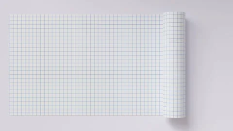 Animated page curl graph paper Stock Footage 347995797