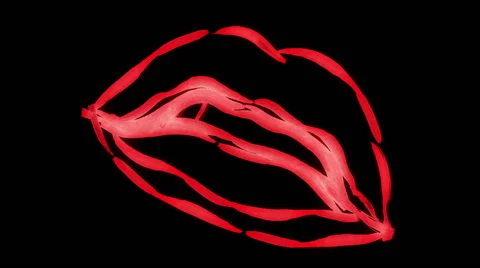 Animated Paint Brush / Calligraphy Stock Footage 52219094