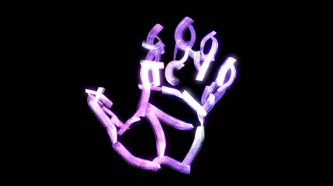 Animated Paint Brush / Calligraphy Stock Footage 52219550