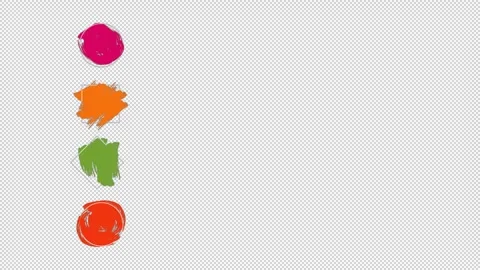 Animated paint lower thirds with alpha channel. Stock Footage 329435049