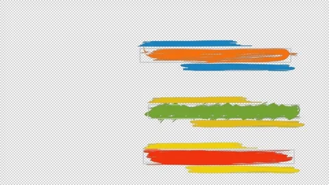 Animated paint lower thirds with alpha channel. Stock Footage 329435118