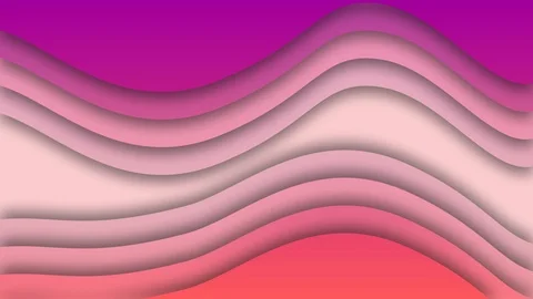 Animated paper cut abstract background Stock Footage 108556636