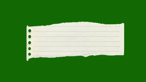 Animated Paper Sheet Overlay on Green Screen | Sticky Note Motion Graphic Video stock 314796487
