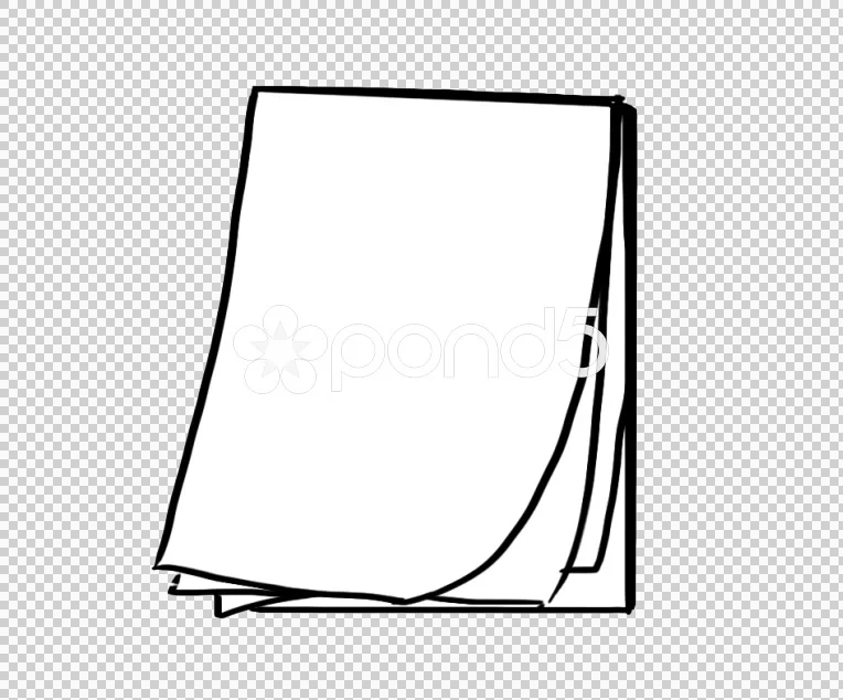Animated, Paper Sheets illustration whit, Stock Video