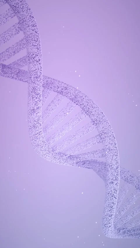 Animated particle dna helix slowly rotating Stock Footage 338069397