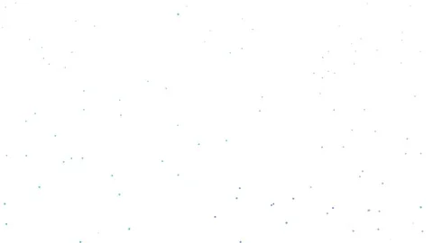 Animated Particle Network Blue Green Dots on White Motion Graphic Vidéo 334293940