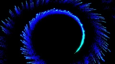 Animated particle spiral background Stock Footage 297658462