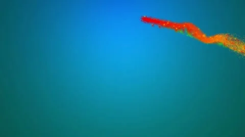 Animated particle trails Stock Footage 8854163