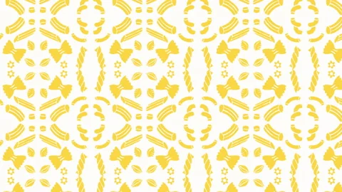 Animated pasta pattern, ideal footage for themes such as cooking food blog Stock Footage 156762542