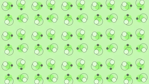 Animated pattern with circles and rings Video stock 157140026