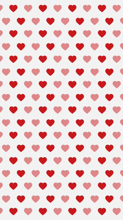 Animated pattern made of red and pink hearts. Stock Footage 289168341