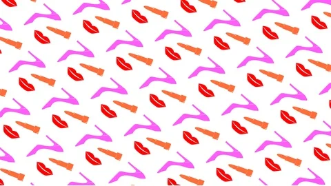 Animated pattern motion graphic, girl woman concept Vidéo 109484002