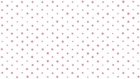 Animated  Pattern Of Rotating Pink Flower Asterisk Symbols On A White Background Stock Footage 332006831