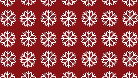 Animated pattern with snow crystal ideal for the Christmas season Stock Footage 93456726
