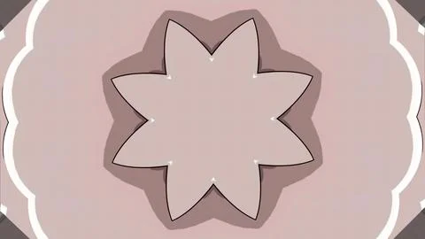 Animated pattern style with floral layers. Design. Abstract floral pattern in Illustrazione stock