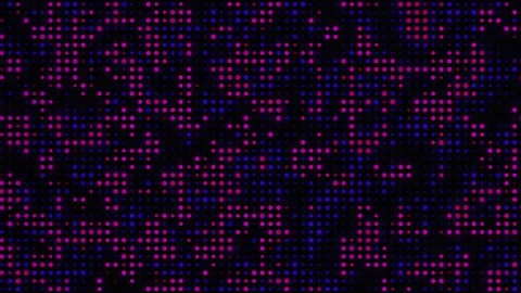Animated pattern with tiny circles blue and red colors twinkling and blinking Stock Footage 238859324