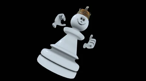 Animated Pawn Character 库存影片 53181193