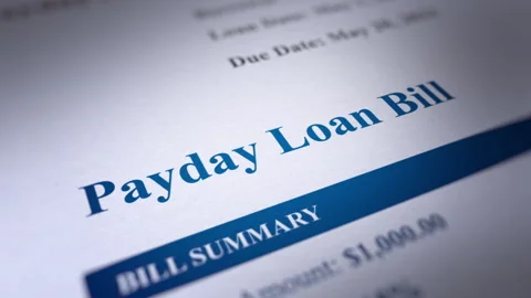 Animated Payday Loan Bill Stock Footage 240859136