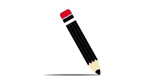Animated pencil element with simple and clean movement Stock Footage 311827001
