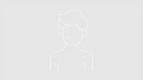 Animated pest bite white icon Video stock 277560654