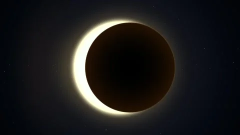 Animated Phases of a Solar Eclipse on Da... | Stock Video | Pond5