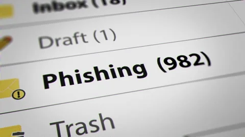 Animated Phishing Mail Number on Webmail Stock Footage 244761705