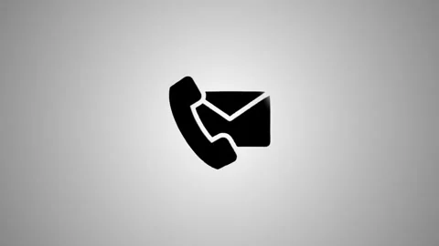 Animated phone and envelope icon appearing on gradient background concept o.. Stock Footage 346490961
