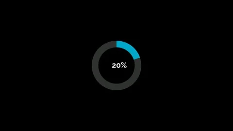 Animated Pie Chart 30 Percent 4K Infographic Motion Graphics Stock Footage 325331607
