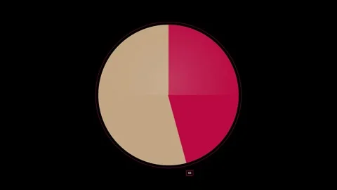Animated pie chart growing data visualization graphic 스톡 동영상 345548927