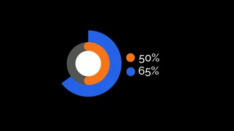 Animated Pie Chart Infographic Video Stock Footage 327037386