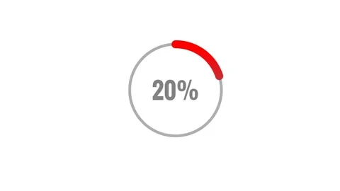 Animated Pie Chart Video Showing 35 Percent On White Background Vídeos de archivo 315880741