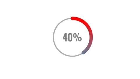 Animated Pie Chart Video Showing 70 Percent On White Background Stock Footage 315880753