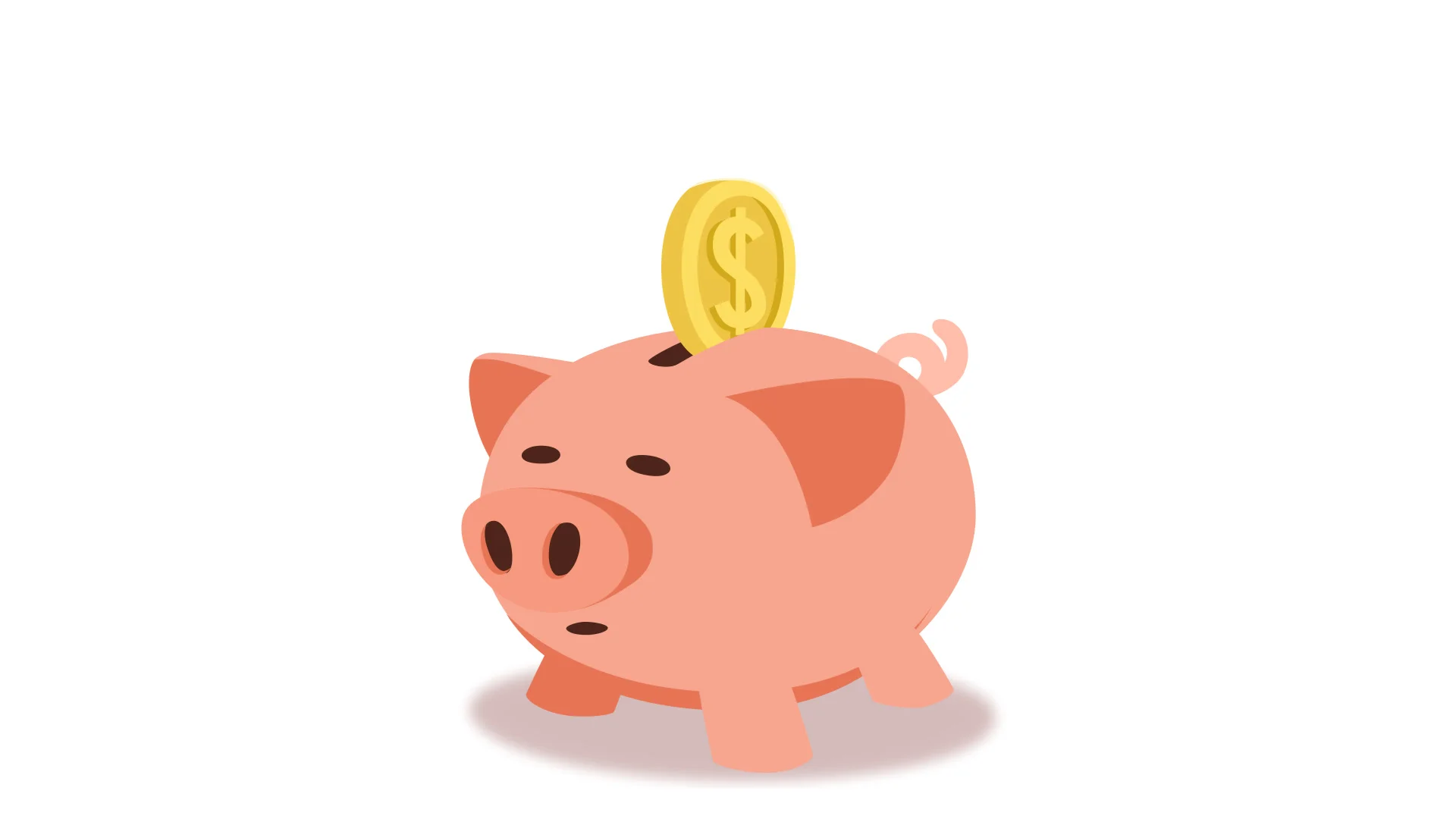 Animated Piggy Bank Concept Cartoon Foot... | Stock Video | Pond5