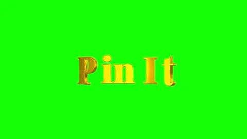 Animated pin it text on green background 스톡 동영상 338216989