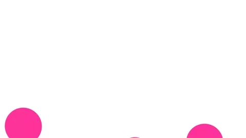 Animated Pink Balloons in White Screen video Stock Footage 211919085