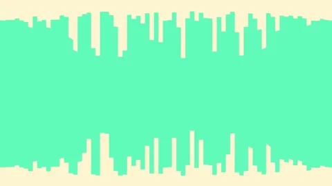 Animated pink bars pulsate on black backdrop, abstract loop motion graphics Stock Footage 340538559