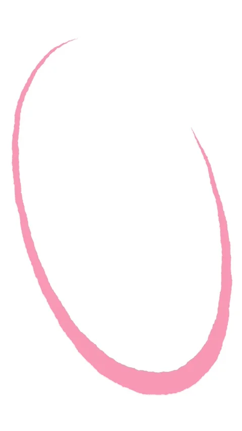 Animated pink brush stroke draws a circle on a white background. Stock Footage 322574337