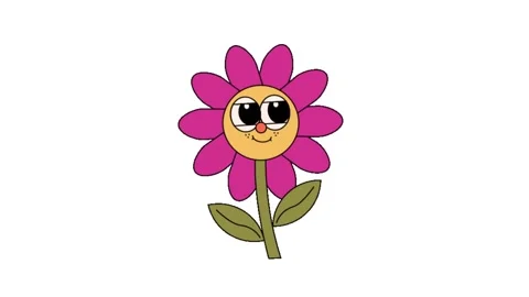Animated Pink Flower Motion icon background animated, logo symbol, social media Stock Footage 260124377
