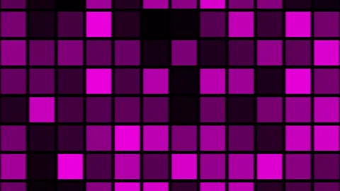 Animated pink grid with shifting square patterns. Seamless loop ideal for tech Stock Footage 305056583