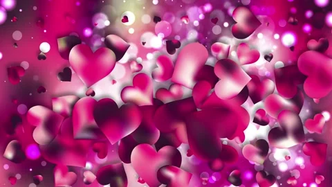 Animated pink hearts background, often used for romantic occasions like Vale Stock Footage 327363035