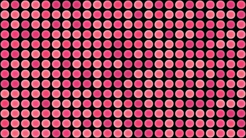 Animated pink mosaic pattern with black background Stock Footage 334128085