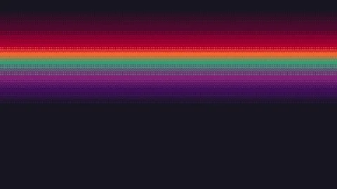 Animated pixel art vibrant colors gradient on dark. Animation of dithering Stock Footage 259023747