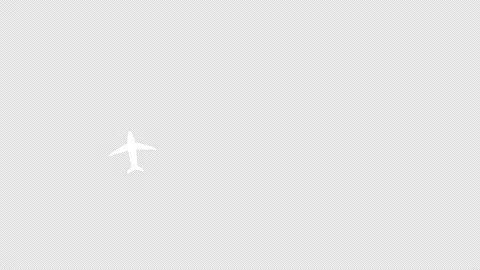 Animated plane flies along circle a trajectory. Stock Footage 236771431